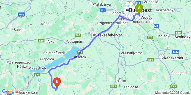 Map: Budapest Airport (BUD), Ferihegy, Liszt Ferenc to Alsóbogát