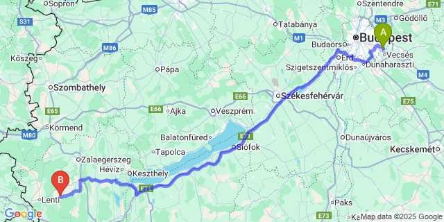 Map: Budapest Airport (BUD), Ferihegy, Liszt Ferenc to Csertalakos