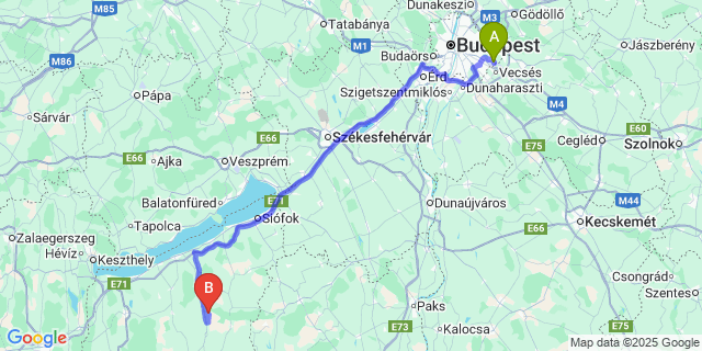 Map: Budapest Airport (BUD), Ferihegy, Liszt Ferenc to Felsőmocsolád