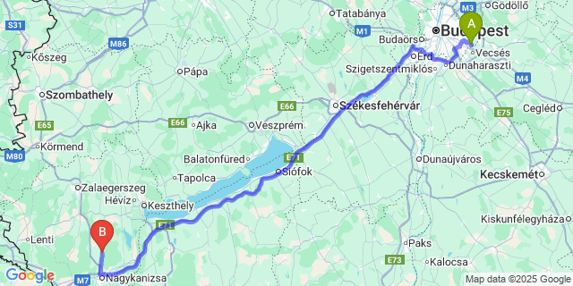 Map: Budapest Airport (BUD), Ferihegy, Liszt Ferenc to Gelsesziget