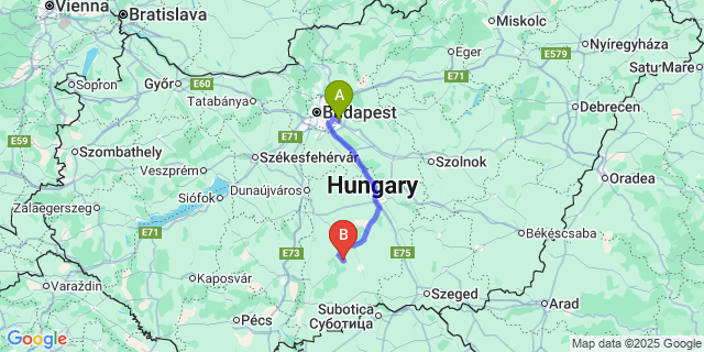 Map: Budapest Airport (BUD), Ferihegy, Liszt Ferenc to Imrehegy