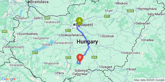 Map: Budapest Airport (BUD), Ferihegy, Liszt Ferenc to Kéleshalom