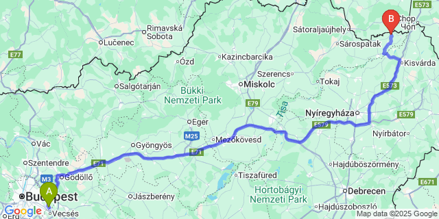 Map: Budapest Airport (BUD), Ferihegy, Liszt Ferenc to Lácacséke