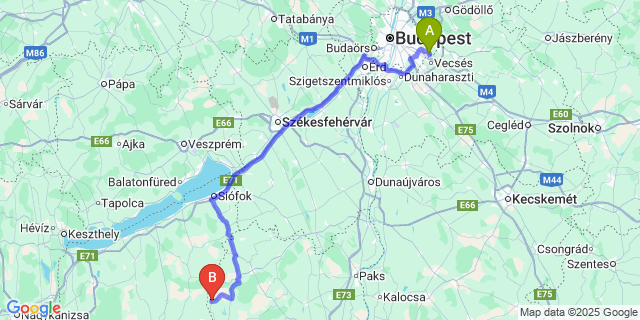 Map: Budapest Airport (BUD), Ferihegy, Liszt Ferenc to Lápafő