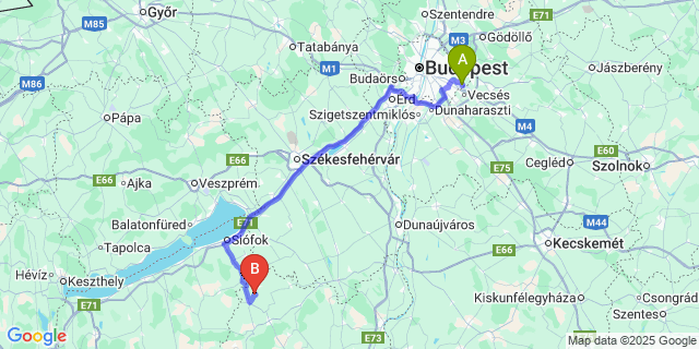 Map: Budapest Airport (BUD), Ferihegy, Liszt Ferenc to Nagyszokoly
