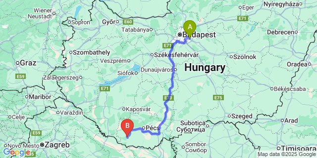 Map: Budapest Airport (BUD), Ferihegy, Liszt Ferenc to Okorág