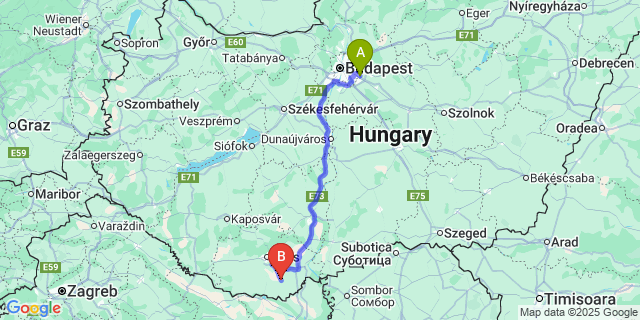 Map: Budapest Airport (BUD), Ferihegy, Liszt Ferenc to Palkonya