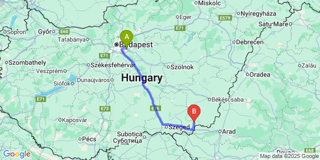 Map: Budapest Airport (BUD), Ferihegy, Liszt Ferenc to Pitvaros