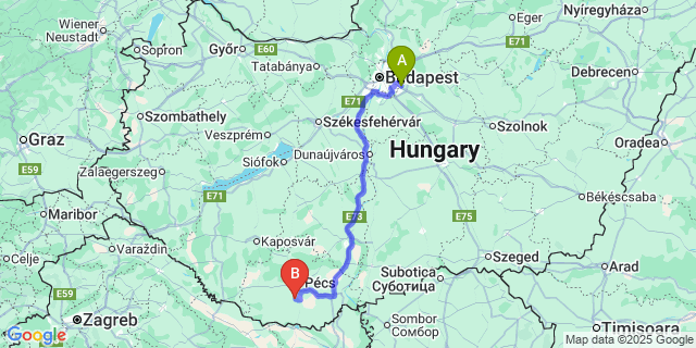 Map: Budapest Airport (BUD), Ferihegy, Liszt Ferenc to Szőke