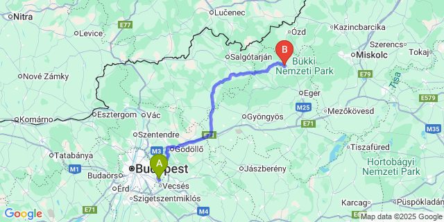 Map: Budapest Airport (BUD), Ferihegy, Liszt Ferenc to Szúcs